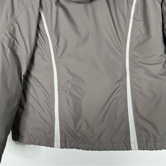 The North Face Coat Women's M Gray Coral Hyvent 3 In 1 Ski Jacket Hooded Zipper - Picture 13 of 17